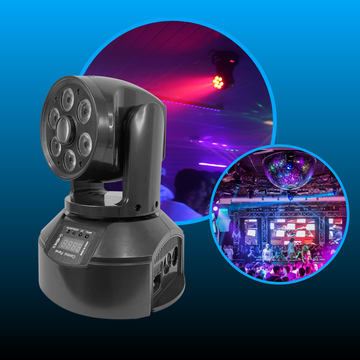 Moving 60w Head Spot Led 8 Cores Wash 6 Leds